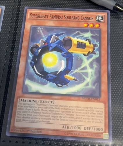 Yugioh NECH-EN013 Superheavy Samurai Soulbang Cannon — front