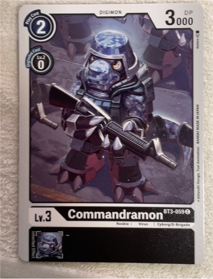 2023 Digimon Card Game BT3-059 Commandramon — front