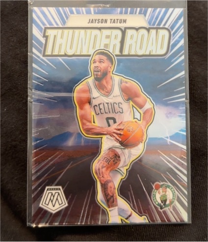 2024-25 Panini Mosaic #6 Jayson Tatum Thunder Road — front