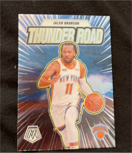 2024-25 Panini Mosaic #11 Jalen Brunson Thunder Road — front