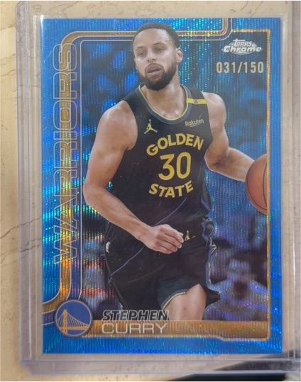 2025-26 Topps Chrome #201 Stephen Curry — front