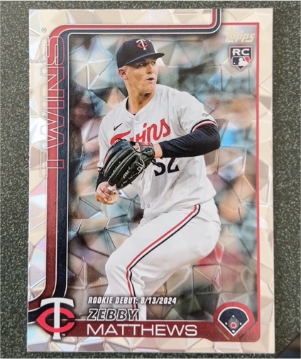 2025 Topps Update #US37 Zebby Matthews — front