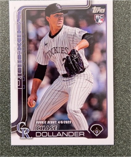 2025 Topps Update #US259 Chase Dollander Rookie Debut — front