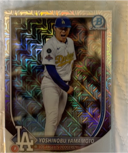 2025 Bowman Chrome #76 Yoshinobu Yamamoto — front