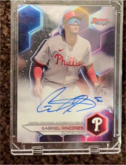 2023 Bowman's Best Gabriel Rincones AUTO Phillies — front