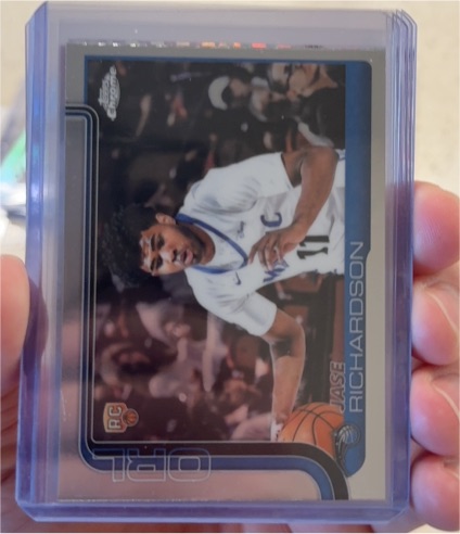 2025-26 Topps Chrome #275 Jase Richardson — front