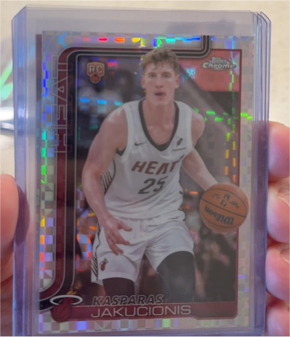 2025-26 Topps Chrome #270 Kasparas Jakucionis — front