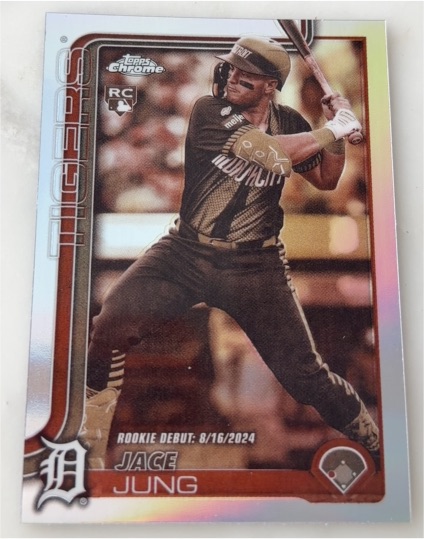 2025 Topps Chrome Update #USC121 Jace Jung — front