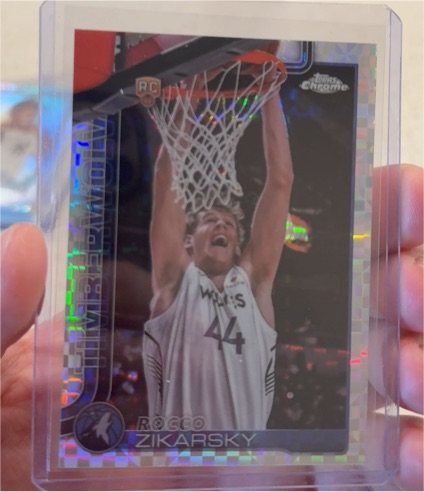 2025-26 Topps Chrome #296 Rocco Zikarsky — front