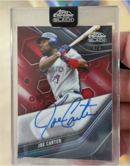 2023 Topps Chrome Black #CBA-JCA Joe Carter — front