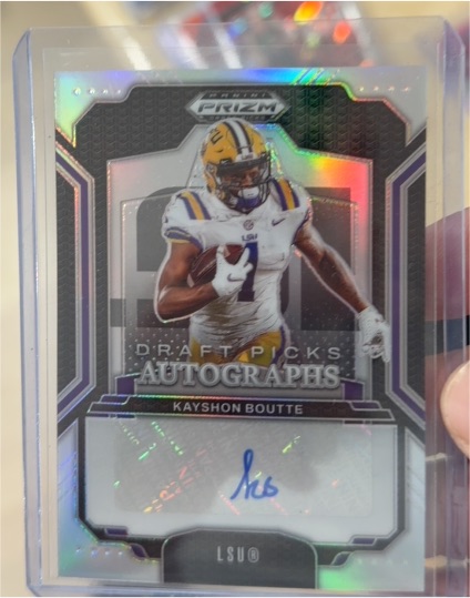 2025 Panini Prizm Draft Picks #DPA-KYB Kayshon Boutte Draft Picks Autographs — front