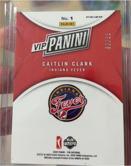 2025 Panini Prizm VIP #1 Caitlin Clark — front