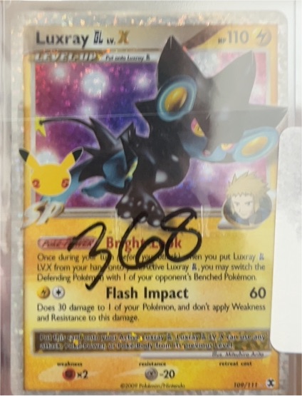 2009 Pokémon Celebrations Classic Collection #109 Luxray GL LV.X — front