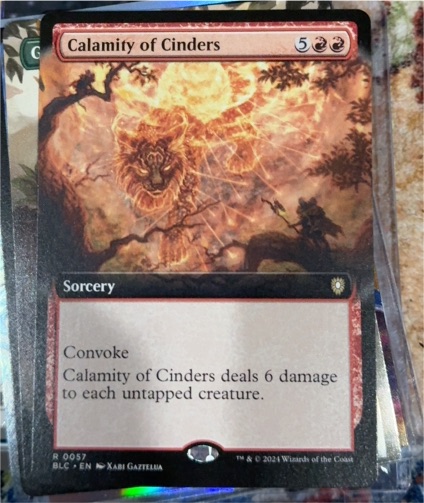 2024 Magic: The Gathering #57 Calamity of Cinders — front