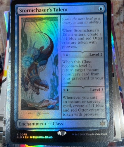 2024 Magic: The Gathering #0075 Stormchaser's Talent — front