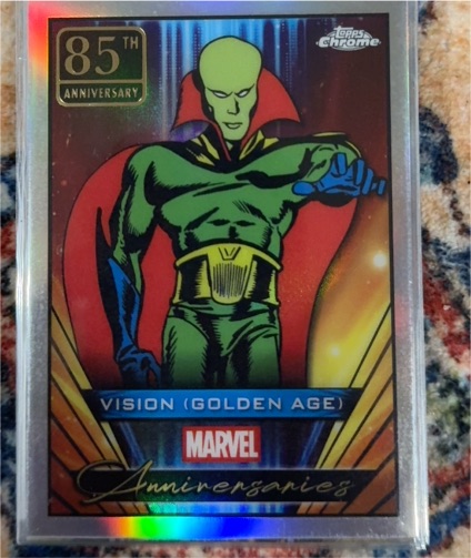 2025 Topps Chrome Marvel #MA-1 Vision (Golden Age) — front