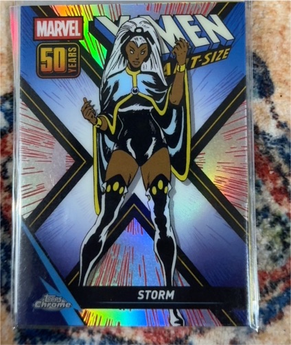2025 Topps Chrome Marvel X-Men Giant Size 50th Anniversary #XM-4 Storm — front