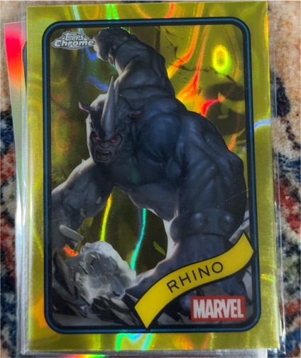2025 Topps Chrome Marvel #39 Rhino — front