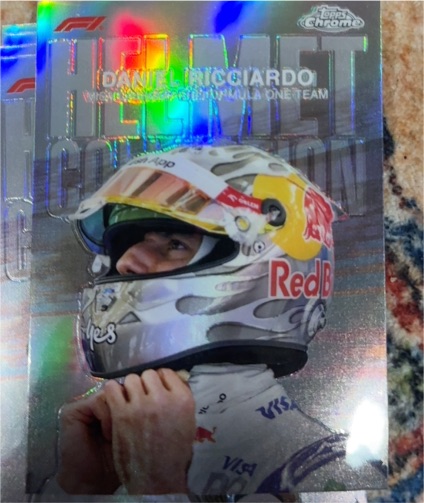 2024 Topps Chrome Formula 1 #HC-14 Daniel Ricciardo Helmet Collection — front