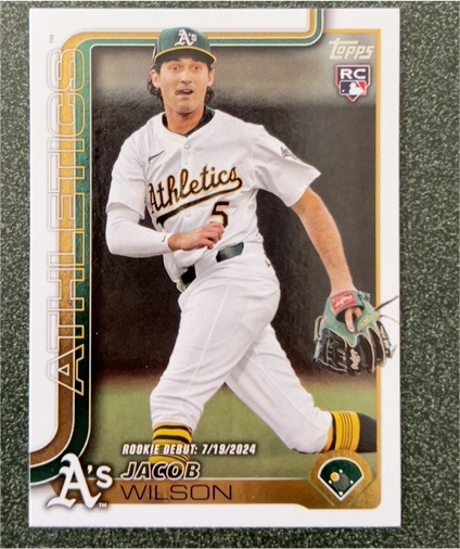 2025 Topps Update Series #US180 Jacob Wilson Rookie Debut Athletics — front