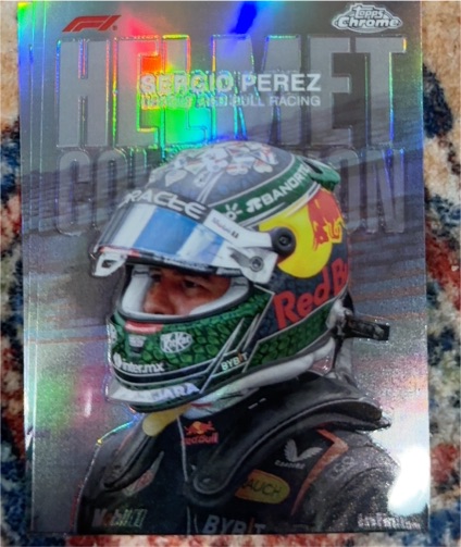 2024 Topps Chrome Formula 1 Helmet Collection #HC-2 Sergio Perez — front