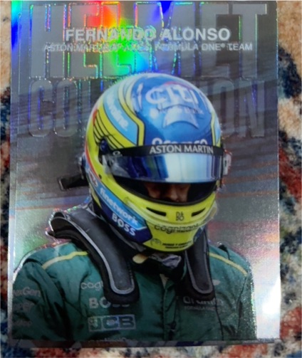 2024 Topps Chrome Formula 1 #HC-10 Fernando Alonso Helmet Collection — front