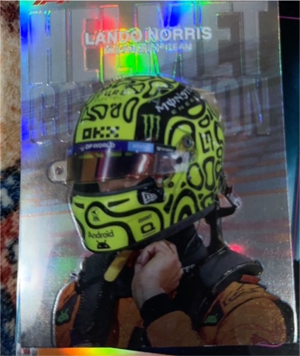 2024 Topps Chrome Formula 1 #HC-7 Lando Norris Helmet Collection — front