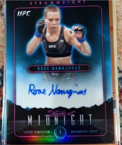 2024 Topps Midnight UFC #SMA-RNS Rose Namajunas — front