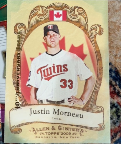 2009 Topps Allen & Ginter #NP13 Justin Morneau — front