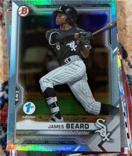 2021 Bowman 1st Edition #BFE-6 James Beard — front