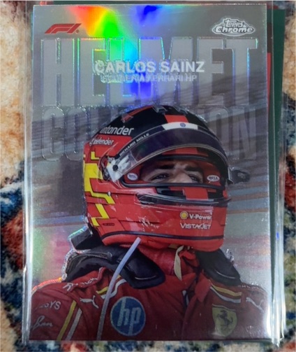 2024 Topps Chrome Formula 1 #HC-4 Carlos Sainz Helmet Collection — front