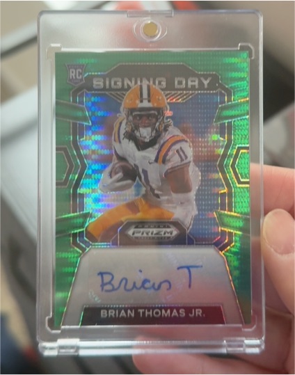 2024 Panini Prizm Draft Picks Signing Day Brian Thomas Jr. — front