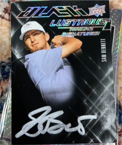 2024 Upper Deck Portfolio UD Black Lustrous Rookie Signatures Sam Bennett — front