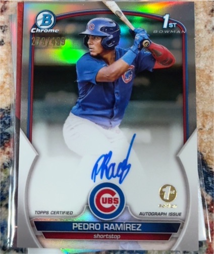 2023 Bowman Chrome #CPA-PR Pedro Ramirez — front