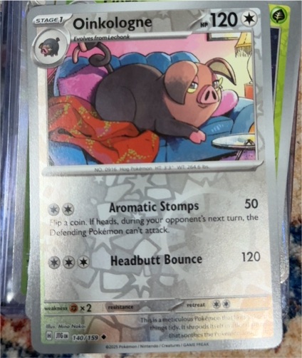 2025 Pokémon SV09: Journey Together #140 Oinkologne — front