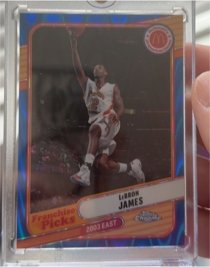 2024 Topps Chrome McDonald's All American #REA-LEB LeBron James Franchise Picks — front