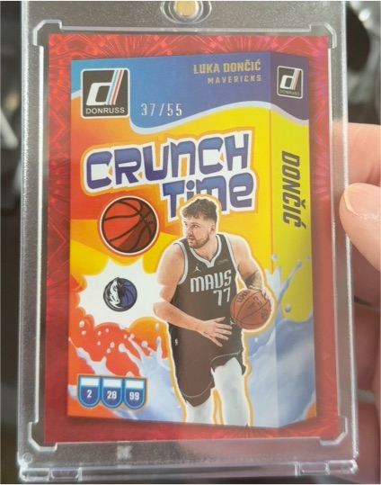 2024-25 Donruss #8 Luka Doncic Crunch Time Dallas Mavericks — front