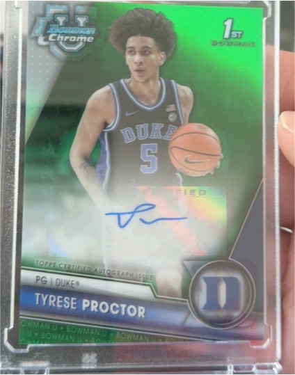 2023-24 Bowman University Chrome #20 Tyrese Proctor — front