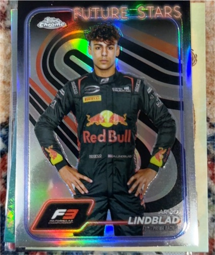 2024 Topps Chrome Formula 1 F1 Arvid Lindblad #45 — front