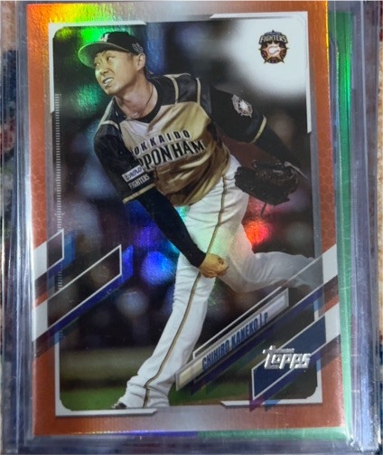 2021 Topps NPB #170 Chihiro Kaneko Hokkaido Nippon-Ham Fighters — front