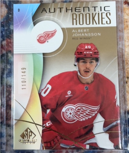 2024-25 Upper Deck SP Game Used Authentic Rookies #265 Albert Johansson — front