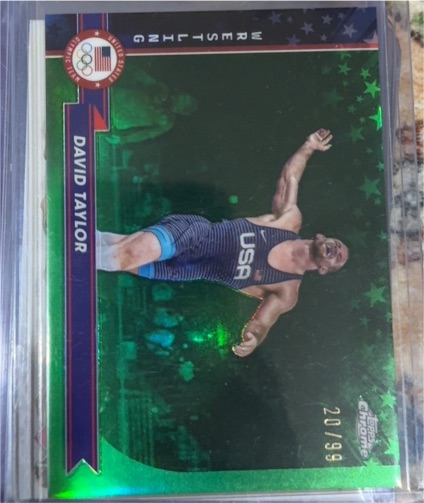 2024 Topps Chrome Olympics #20 David Taylor — front