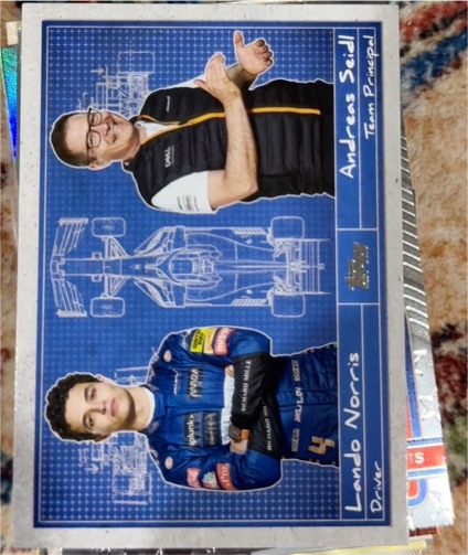 2021 Topps Formula 1 #D-15 Lando Norris / Andreas Seidl — front
