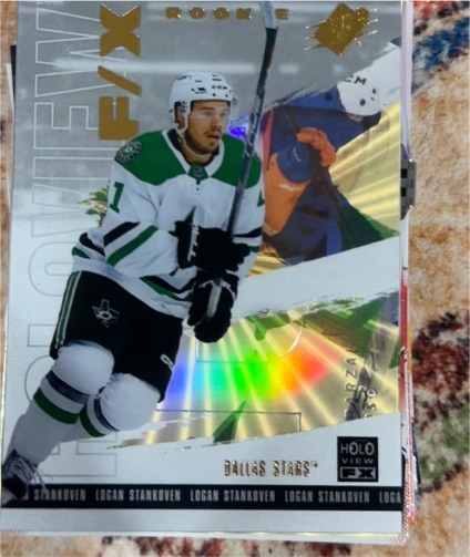 2024-25 Upper Deck SPx Holoview F/X #HV-38 Logan Stankoven — front