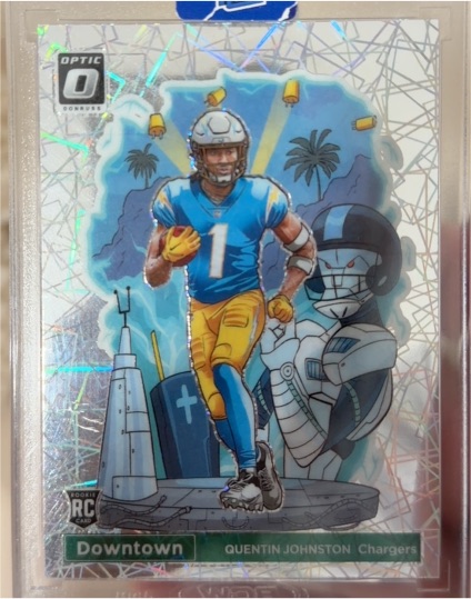 2023 Panini Donruss Optic Downtown #D-16 Quentin Johnston — front