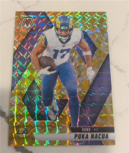 2025 Panini Mosaic #102 Puka Nacua — front
