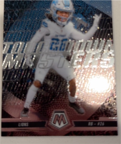2025 Panini Mosaic Touchdown Masters #6 Jahmyr Gibbs — front