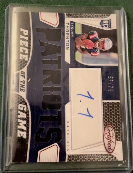 2022 Panini Certified Piece of the Game Tyquan Thornton — front
