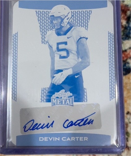 2025 Leaf Metal Devin Carter — front