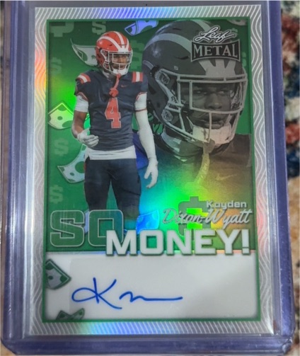 2025 Leaf Metal So Money! #SM-KDW Kayden Dixon-Wyatt — front